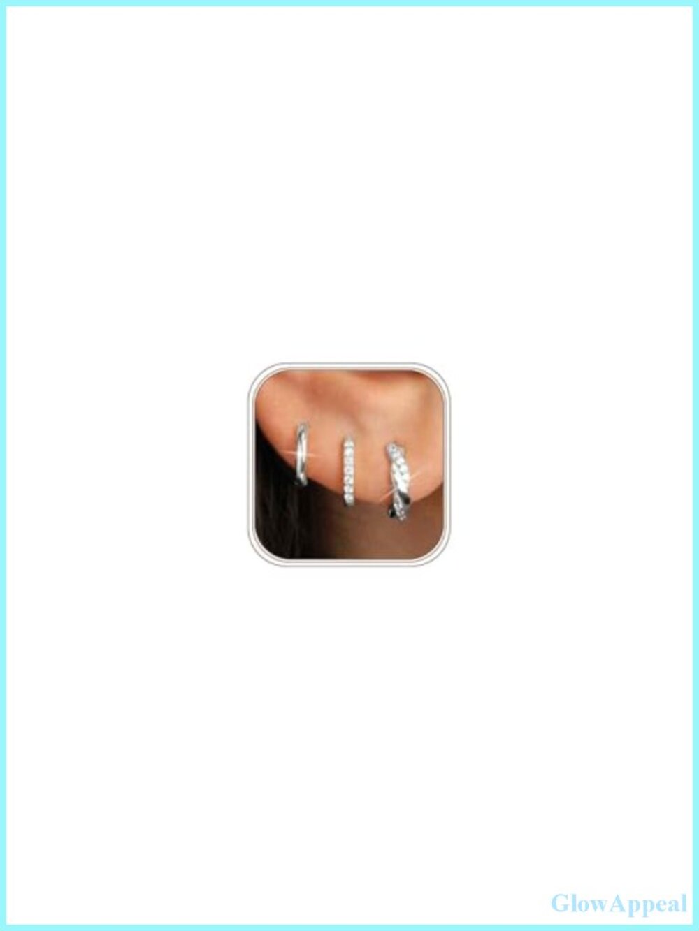 925 Sterling Silver Huggie Hoop Earrings for Women Hypoallergenic Stacking Set